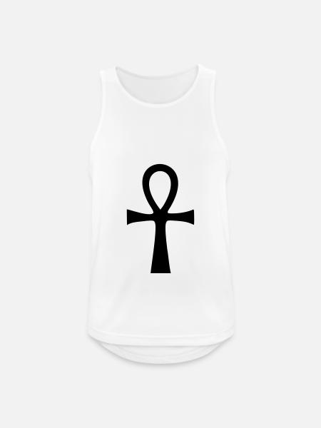 Ankh Ägypten Symbol - Männer Tank Top atmungsaktiv - Weiß