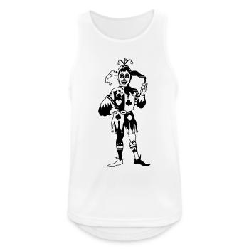 Playing Card Joker - Men's Breathable Tank Top - white - Front - Nick (188cm)