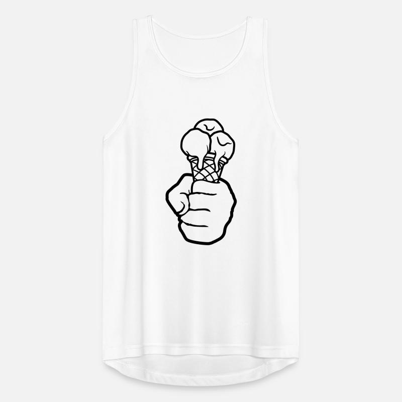 eiscreme schoko vanille eis essen lecker hunger so Männer Tank Top atmungsaktiv