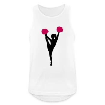 Cheerleader - Débardeur respirant Homme - blanc - Devant - Nick (188cm)