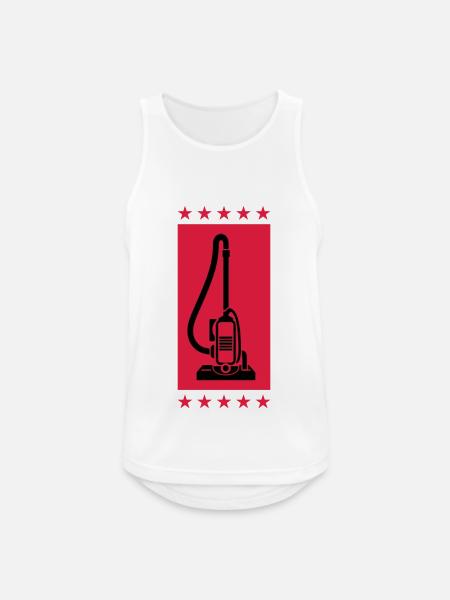 Vacuum Cleaner Symbol Cleaning - Men's Breathable Tank Top - white