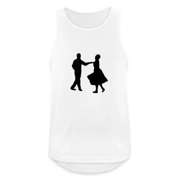 Dancers, dancing couple - Débardeur respirant Homme - blanc - Devant - Nick (188cm)