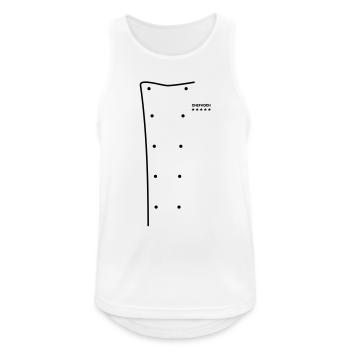 Chef de veste de chef - Débardeur respirant Homme - blanc - Devant - Nick (188cm)