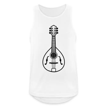 Mandoline - Männer Tank Top atmungsaktiv - Weiß - Vorne - Nick (188cm)