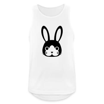 lapin - Débardeur respirant Homme - blanc - Devant - Nick (188cm)