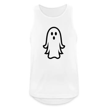 Geist - Männer Tank Top atmungsaktiv - Weiß - Vorne - Nick (188cm)