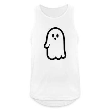 Geist - Männer Tank Top atmungsaktiv - Weiß - Vorne - Nick (188cm)