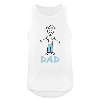 Dad - Débardeur respirant Homme - blanc - Devant - Nick (188cm)