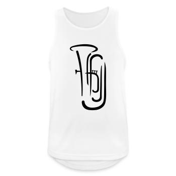 Tuba - Débardeur respirant Homme - blanc - Devant - Nick (188cm)