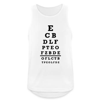 Opticien - Débardeur respirant Homme - blanc - Devant - Nick (188cm)