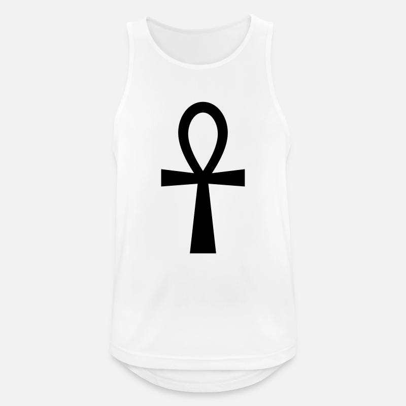 Ankh Symbol (Vector) - Männer Tank Top atmungsaktiv - Weiß