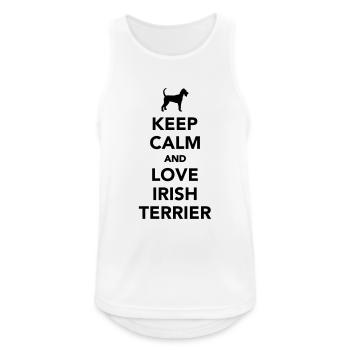 Irish Terrier - Débardeur respirant Homme - blanc - Devant - Nick (188cm)