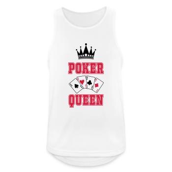 Poker Queen - Men's Breathable Tank Top - white - Front - Nick (188cm)