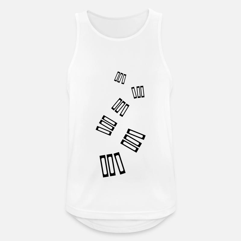 Bücher lesen - Männer Tank Top atmungsaktiv - Weiß