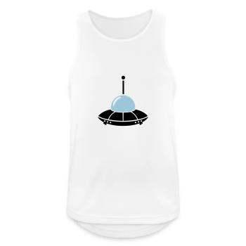 UFO - Männer Tank Top atmungsaktiv - Weiß - Vorne - Nick (188cm)