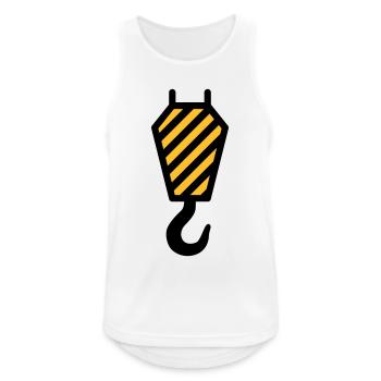 crane hook - Men's Breathable Tank Top - white - Front - Nick (188cm)