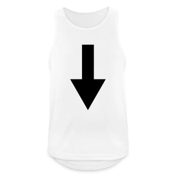 pfeil - Männer Tank Top atmungsaktiv - Weiß - Vorne - Nick (188cm)