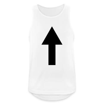 pfeil - Männer Tank Top atmungsaktiv - Weiß - Vorne - Nick (188cm)