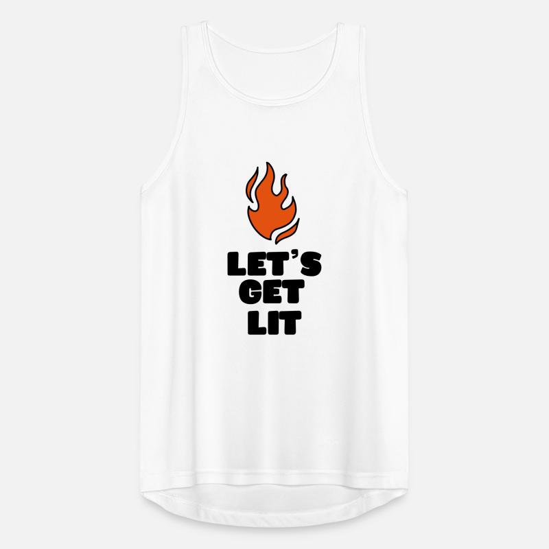LIGHTER FIRE FIRE CAMPFIRE CAMPGROUND CAMP MOTIFS Men's Breathable Tank Top