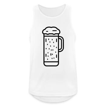 Beer - Men's Breathable Tank Top - white - Front - Nick (188cm)