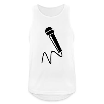 micro - Men's Breathable Tank Top - white - Front - Nick (188cm)