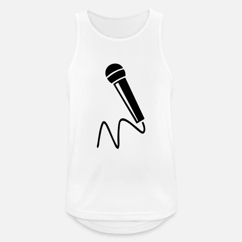 micro - Men's Breathable Tank Top - white