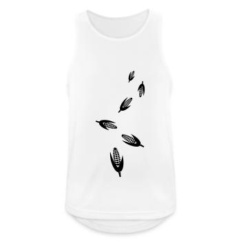 Mais symbol - Männer Tank Top atmungsaktiv - Weiß - Vorne - Nick (188cm)