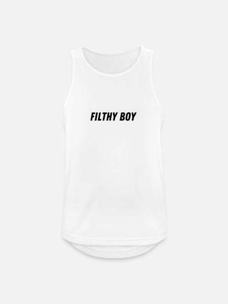 Filthy boy - Débardeur respirant Homme - blanc
