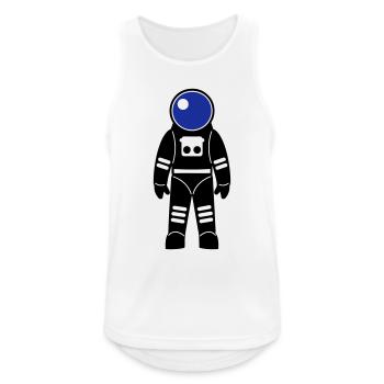 Astronaute - Débardeur respirant Homme - blanc - Devant - Nick (188cm)