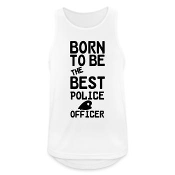 Polizei Polizist Beruf Spruch Geschenk - Männer Tank Top atmungsaktiv - Weiß - Vorne - Nick (188cm)
