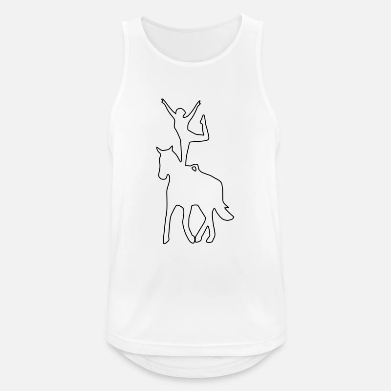 Voltigierer Stehend Einbeinig - Männer Tank Top atmungsaktiv - Weiß