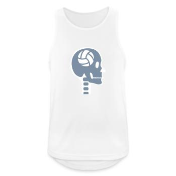 Volleyball in the head - Men's Breathable Tank Top - white - Front - Nick (188cm)