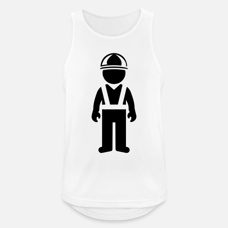 Construction worker - Men's Breathable Tank Top - white