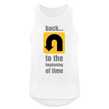 U-turn - Men's Breathable Tank Top - white - Front - Nick (188cm)