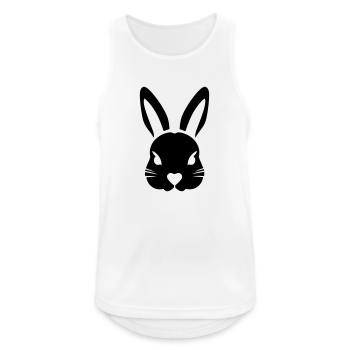 lapin - Débardeur respirant Homme - blanc - Devant - Nick (188cm)