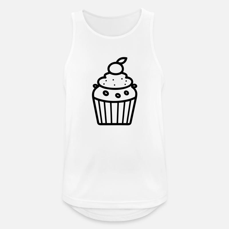 Muffin - Männer Tank Top atmungsaktiv - Weiß