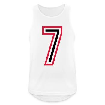 7 Number Years Jersey - Men's Breathable Tank Top - white - Front - Nick (188cm)