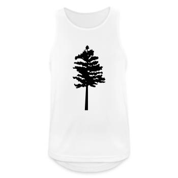 arbre - Débardeur respirant Homme - blanc - Devant - Nick (188cm)