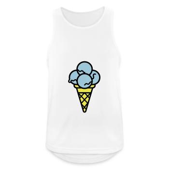 Eicreme Eis Lecker - Männer Tank Top atmungsaktiv - Weiß - Vorne - Nick (188cm)