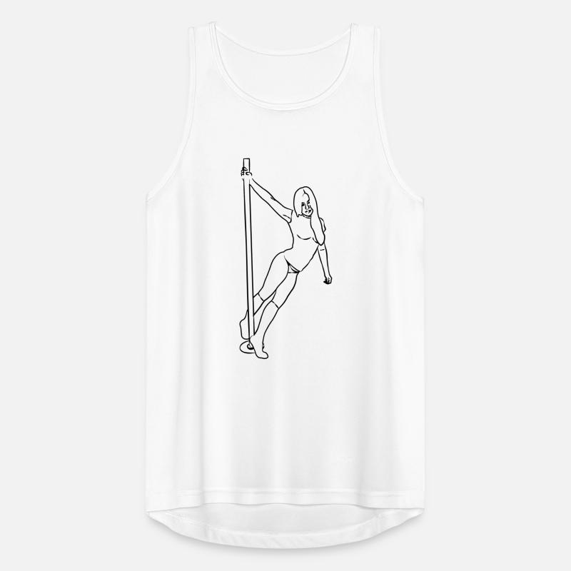Stripperin an Stripstange Striptease Design Männer Tank Top atmungsaktiv