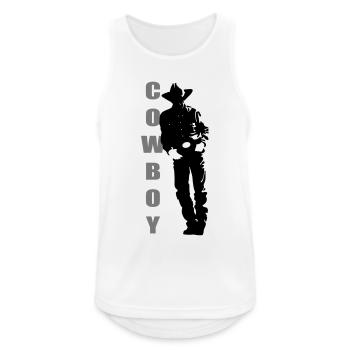 Cowboy - Men's Breathable Tank Top - white - Front - Nick (188cm)