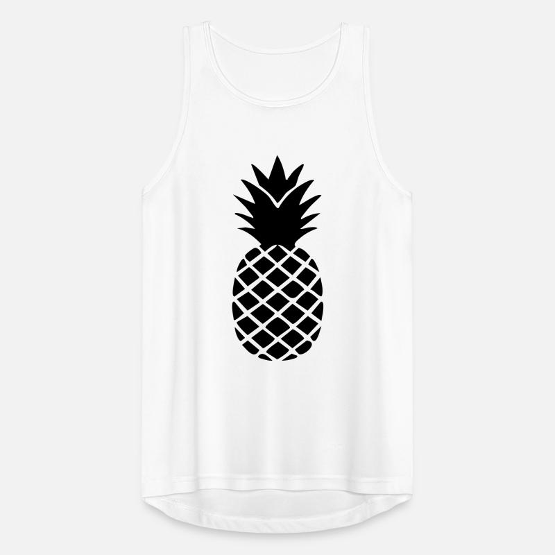 Ananas-Silhouette – Tropisches Statement-Design Männer Tank Top atmungsaktiv