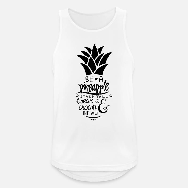 Be A Pineapple - Men's Breathable Tank Top - white