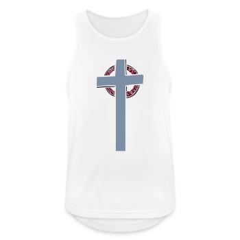 Christian Cross Trust in God Vector Jesus - Men's Breathable Tank Top - white - Front - Nick (188cm)