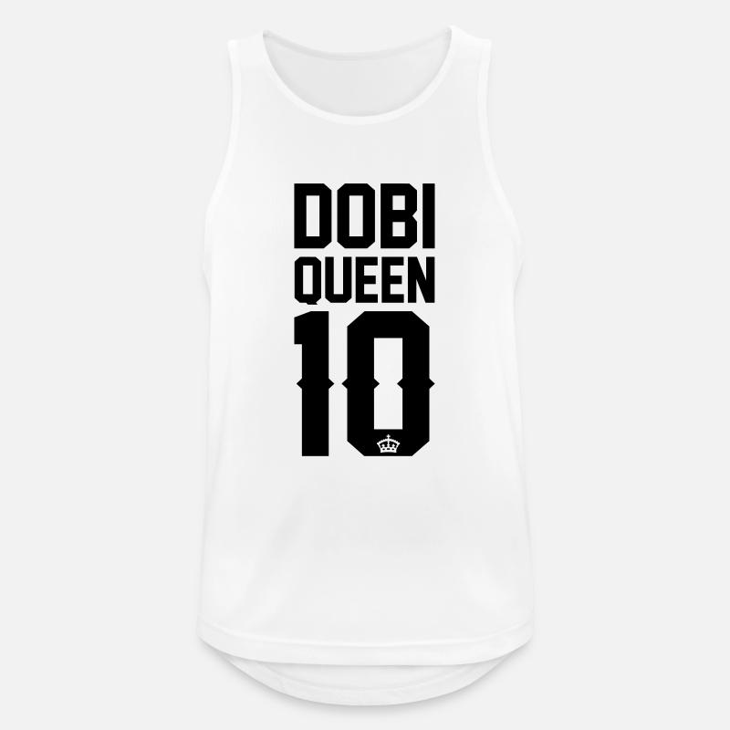 Dobermann-Queen - Männer Tank Top atmungsaktiv - Weiß