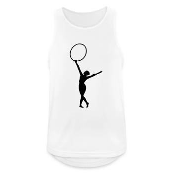 gymnast sport - Men's Breathable Tank Top - white - Front - Nick (188cm)