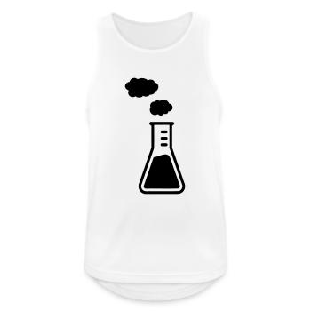 Test tube - Men's Breathable Tank Top - white - Front - Nick (188cm)