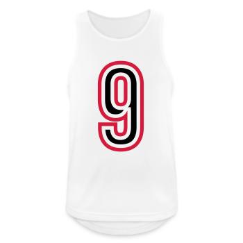 9 Number Years Jersey - Men's Breathable Tank Top - white - Front - Nick (188cm)