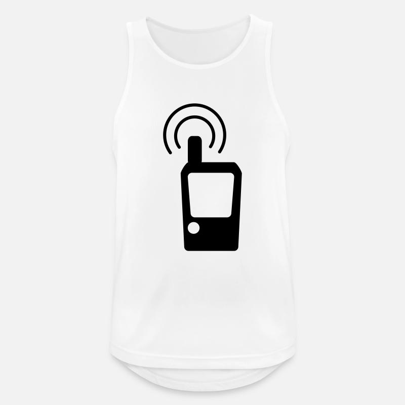 Geocaching GPS Tracker - Men's Breathable Tank Top - white