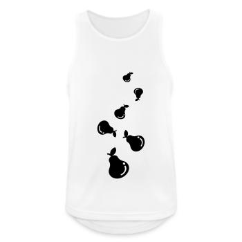 Birne Obst - Männer Tank Top atmungsaktiv - Weiß - Vorne - Nick (188cm)